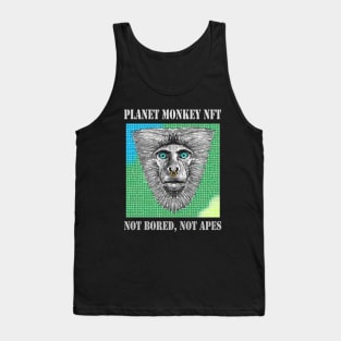 Planet Monkey Cute Animals Not Bored Apes Tank Top